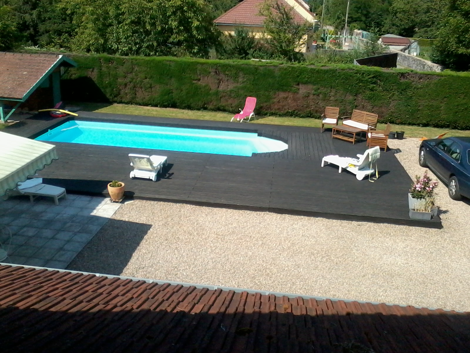 plage de piscine en douglas