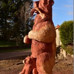 sculpteur animalier sur bois