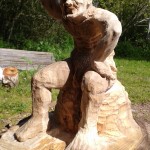 sculpteur animalier sur bois