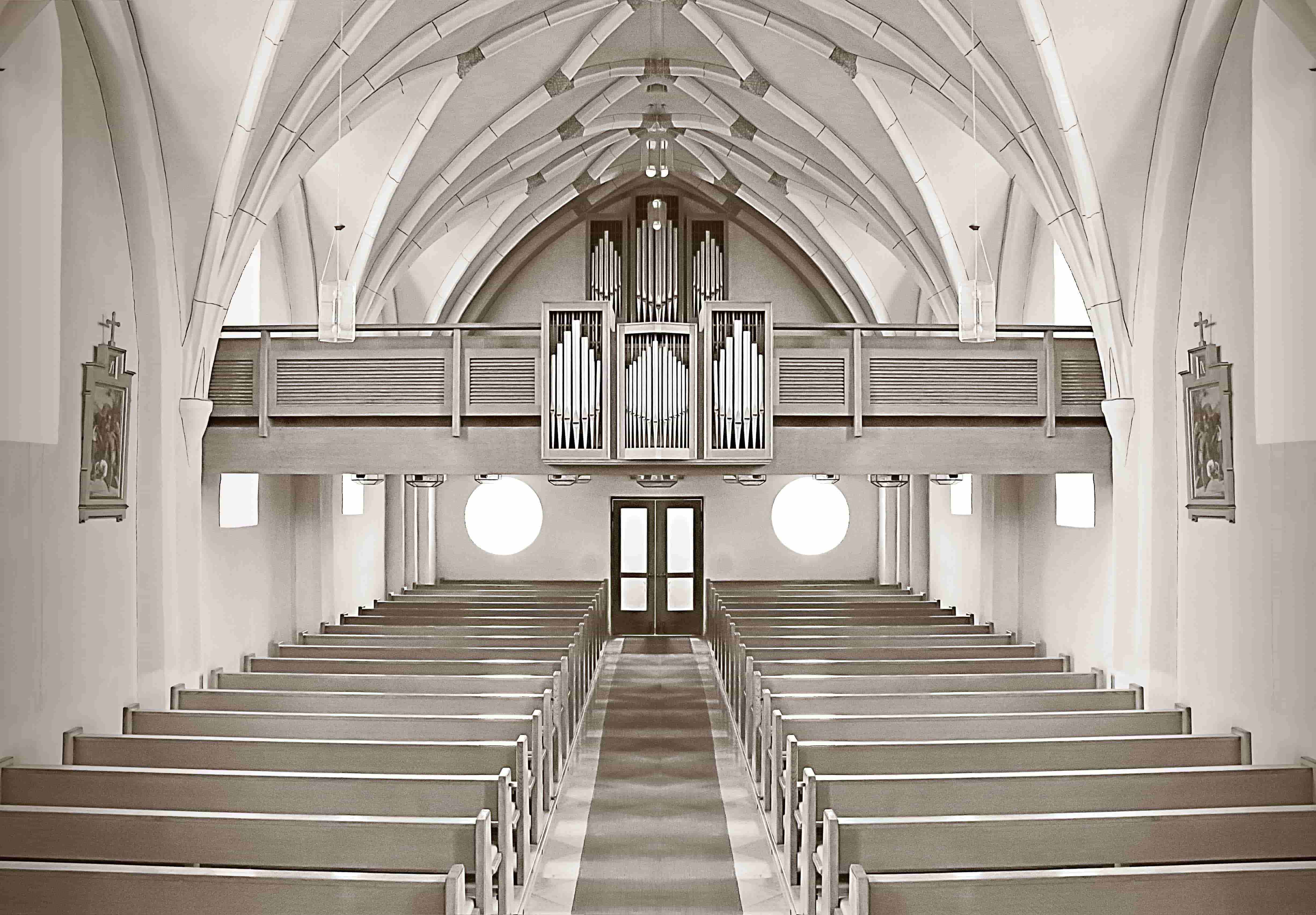 Église allemande vide